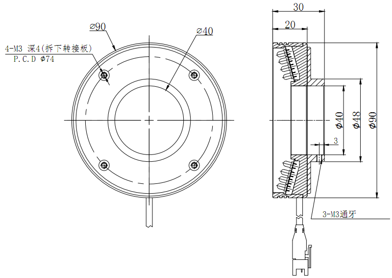 顯微鏡LED環(huán)形光源XRL90-75